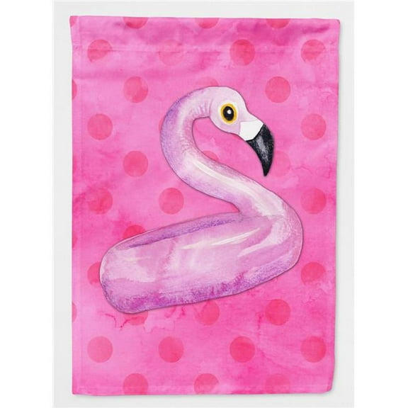 Flamingo Floaty Pink Polkadot Flag Canvas, House Size