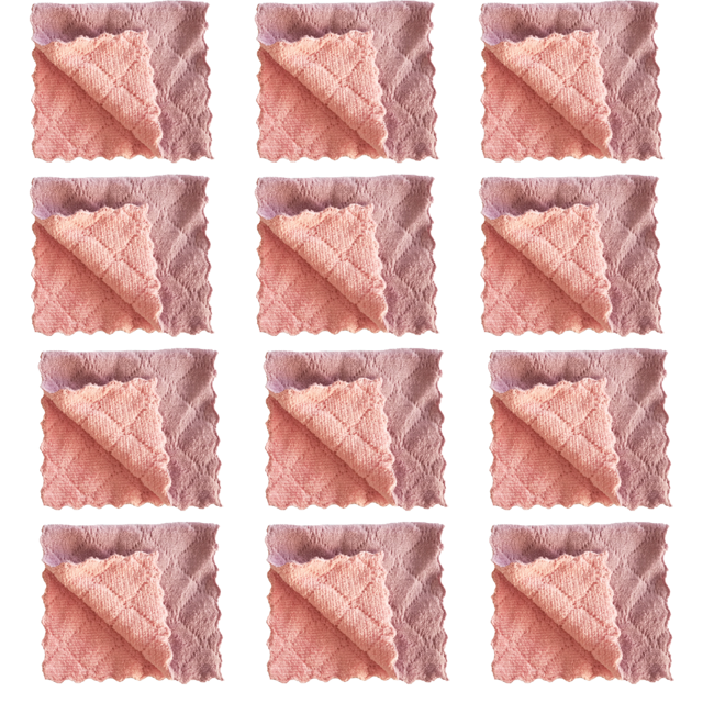 Toallas para platos de tela de cocina, paños de cocina de primera calidad, paños de cocina de terciopelo coral súper absorbentes, aceite antiadherente lavable de secado rápido
