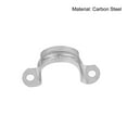 thumbnail image 4 of Uxcell Rigid Pipe Strap, 1 Inch (25mm) 2 Holes U Bracket Carbon Steel Tension Tube Clip Clamp 12 Pack, 4 of 5