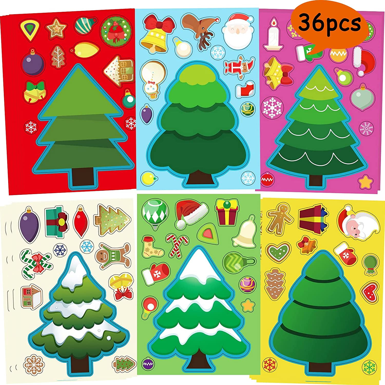 1 Pack Of 12 Transfer Tattoos Xmas Christmas Party Filler With 3D SANTA STICKERS 