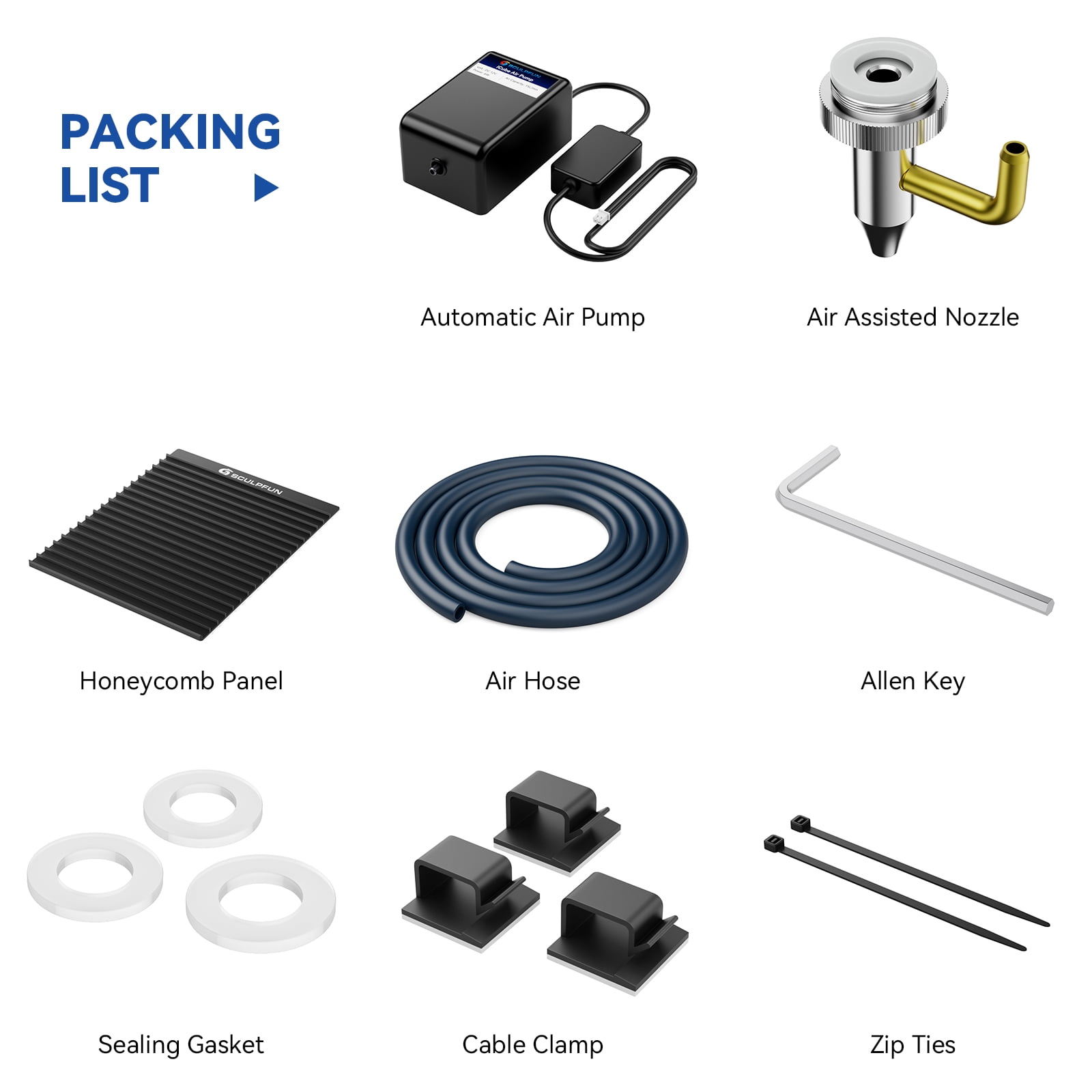 engraving machine accessories: ICUBE upgrade kit,Air Pump 15l/min Air Vibration Table Noise Low