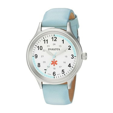 Dakota Nurse Watch – Easy Read Dial, Military Time, Silicone Band, Water Resistant, for Men & Women