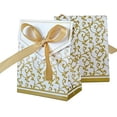 thumbnail image 4 of WANNGWE 50PCS Candy Boxes, Gift Boxes Cake Boxes Candy Bag with Gift Ribbons for Wedding Party Favor Party Decoration Easter (Silver) U25310-6191, 4 of 7