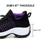 thumbnail image 4 of Zapatos ComfortWear Orthowear para mujer y hombre negro-morado 7.5, 4 of 6