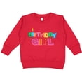 thumbnail image 2 of Inktastic Birthday Girl Letters Toddler Sweatshirt, 2 of 4