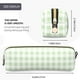 thumbnail image 3 of Disketp Green Checkboard Estuche de Lápices de Cuero con Cierre, Estuche Compacto para Papelería, Bolígrafos y Accesorios Pequeños, 3 of 7