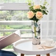 thumbnail image 6 of Clear Flower Vase Centerpieces Plastic Cylindrical Vases Home Wedding Decor 4"x12" Cartoon Birds and Dots, 6 of 6