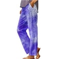 thumbnail image 2 of Dxzfnsa Wide Leg Pants Woman Yoga Pants with Pockets Stretch Loose Casual Lounge Sweatpants Petite/Regular/Tall L-4XL, 2 of 6