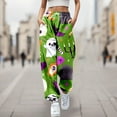 GAQLIVE Women Fashion Trousers Pumpkin Suitable Print Bottom Sweatpants