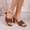 Brown, variant on Women's Kitten Heel Mules Sandals Square Open Toe Slip-On Backless Sandals Soft Knit Upper Comfort Insole for Daily Wear Party Dating Red 8.5(41)