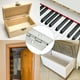 thumbnail image 4 of Bisagras continuas de 18 pulgadas y piano, 4 piezas de bisagra continua de acero inoxidable para puerta de gabinete de barco, caja de muebles, plata, 4 of 6