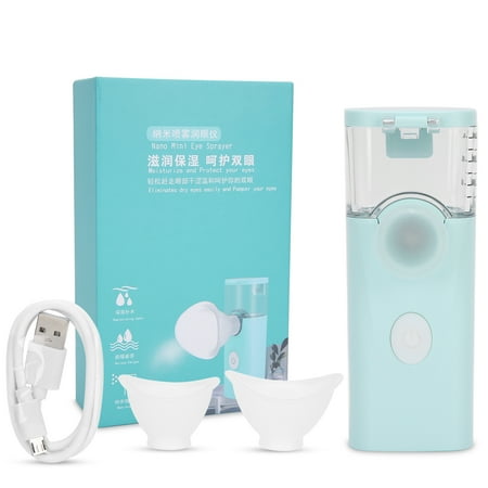 

Eye Moisturizing Machine Sprayer Eye Care Sprayer Rechargeable For USB Charging Handheld Cyan
