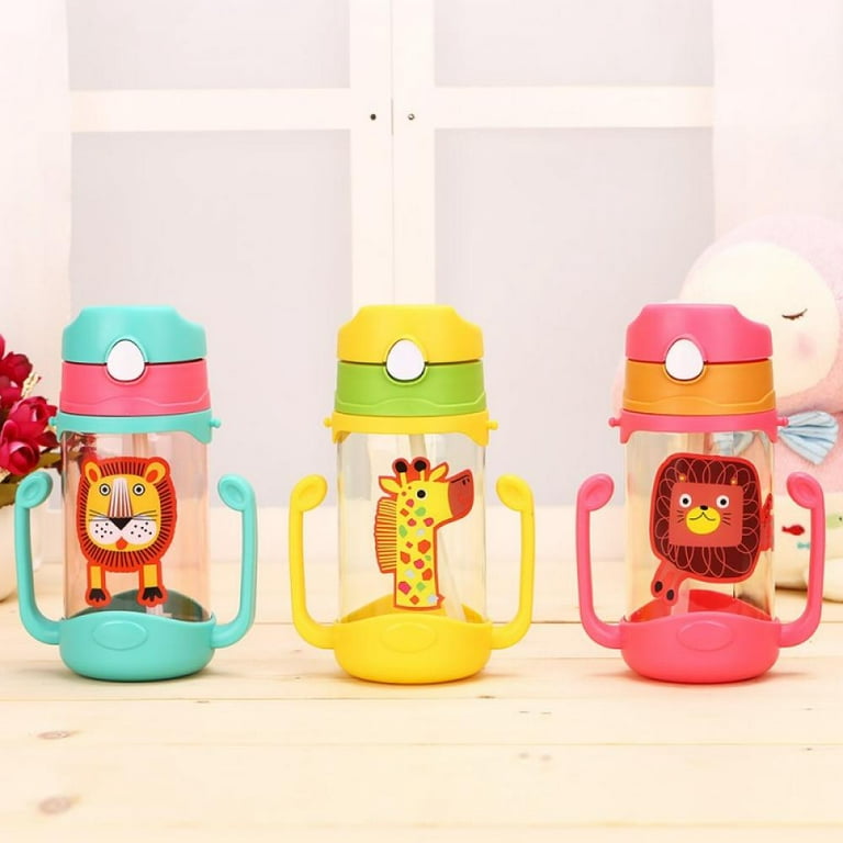 4- pack Kids Water Bottle with Straw for School 13 oz Spill Proof Sippy Cup  Flip Top Lid Small Cute …See more 4- pack Kids Water Bottle with Straw for