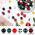 thumbnail image 2 of Perlas navideñas de madera con diseño de búfalo, 200 unidades, de Beads Waydress, 2 of 7