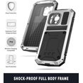 thumbnail image 4 of Case Compatibility with iPhone 15 Pro Max Case 6.7 '' 2023 Heavy Duty Protection Dustproof Rugged Military Grade Metal Built in Screen Protector Kickstand  Phone case (15Pro Max Silver), 4 of 12