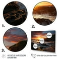 thumbnail image 3 of Designart "Radiant Coastal Retreat Sunset Serenity I" Landscapes Floater Framed Wall Decor, 3 of 7