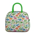thumbnail image 2 of Womens White Cartoon Dinosaurs Jungle Pattern Lunch Box for Work,Insulated Lunch Bag for Women,Loncheras Para Mujer,Leakproof Adult Lunch Bag for Work,Beach,Travel,Picnic,Camping, 2 of 7