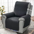 thumbnail image 2 of 1 Pcs Anti-Slip Recliner Chair Cover Sofa Slipcover Furniture Protector, Reclining Relax Armchair Covers Removable Solid Color Recliners Mat, 2 of 3