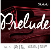 D'Addario Prelude Cello String Set, 3/4 Scale, Medium Tension
