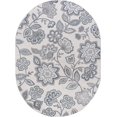 thumbnail image 3 of Madison Transitional 5' x 7' Oval Cream and Gray Polypropylene Indoor Area Rug, 3 of 8