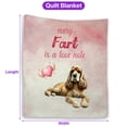 thumbnail image 5 of Every Fart is Love Note Cocker Spaniel Guilty Face Happy Valentine's Quilt Blanket Cockers Dog Lover Gifts Cozy Comforter Throw Blanket - 01016, 5 of 5