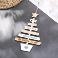 thumbnail image 6 of Christmas Letters Decorative Ornaments Christmas Tree Pendants Wooden Hanging Festival Garniture, Burlywood, 6 of 10