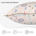 thumbnail image 5 of ZNDUO Throw Pillow, 16"x16" Bed Pillow and Couch Pillows - Indoor Decorative Pillows，Spaceship Doodle Throw Pillow, 5 of 8