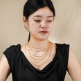 thumbnail image 3 of JeenMata Fashion Gift multipack 6 pc Women Necklace Pendant, Herringbone, Snake chain Layered Necklace, Adjustable Necklace chain for Women, Everyday Wear Gift Set, 3 of 6