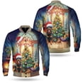 thumbnail image 3 of Merry Christmas Rottweiler Santa Hat Xmas Tree Winter Holiday All Over Print 3D Baseball Jacket Rottie Dog Lover Gifts Idea Bomber Jacket Softball - 01013, 3 of 6