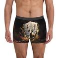 thumbnail image 1 of Fotbe Enchanted Deer In Cave Calzoncillos Tipo Boxer con Bolsa de Soporte Total para Hombre, X-Temp Fresco, Transpirable y de Secado Rápido-Small, 1 of 5