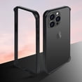 thumbnail image 2 of Compatible with iPhone 15 Pro Max Bumper Case Frame Edge Silicone Protective Ultra Thin Slim Lightweight Luxury Protection Shockproof Cover for Women Girls Man-Titanium Black, 2 of 11