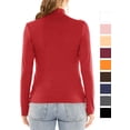 thumbnail image 3 of Stretch Is Comfort Women's Plus Oh so Soft Long Sleeve Mock Neck Top | Adult Xlarge-4x, 3 of 6