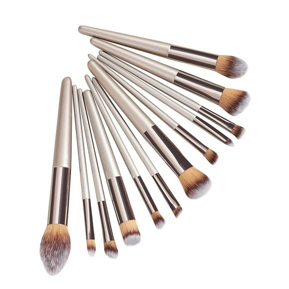 Set de brochas de maquillaje HUOGUO Champagne Gold Eye 12 brochas