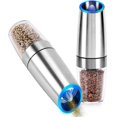 thumbnail image 1 of Gravity Salt And Pepper Grinder, Stainless Steel Electric Pepper Mill Automatic, 1 of 5