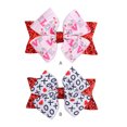 thumbnail image 2 of Minnieouse Pinza para el pelo con lazo grande, horquillas de doble capa, decoración, diadema con estilo, pasadores, tocados para niños pequeños, Día de Accesorio para el cabello Blanco Minnieouse AP011034-02B, 2 of 6