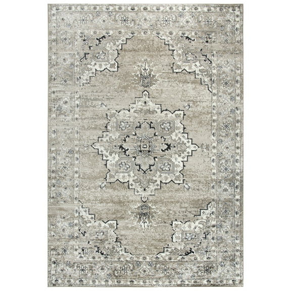 Rizzy Rugs Encore Area Rug EN7351 Med. Brown Lines Bulbs 8' x 10' Rectangle