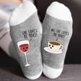 thumbnail image 2 of WREESH Unisex Christmas Stockings Long Socks Running Socks Winter Cotton Socks For Men And Mid Tube Socks Ins Fashion Colored Breathable Socks White, 2 of 4