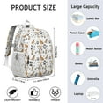 thumbnail image 6 of Corgi Dog and Footprints Backpack for School,Cute School Bag,Schoolbag with Adjustable Shoulder Straps & Padded Back,15"x11.42"x5.5", 6 of 6