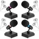 thumbnail image 2 of 4 juegos de mini micrófonos para cantar con fundas de esponja y soportes compatibles con teléfonos y portátiles., 2 of 6