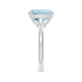 thumbnail image 3 of Angara Natural 3.45 Ct. Aquamarine with Diamond Solitaire Ring in Sterling Silver for Women (Ring Size: 3.5), 3 of 9