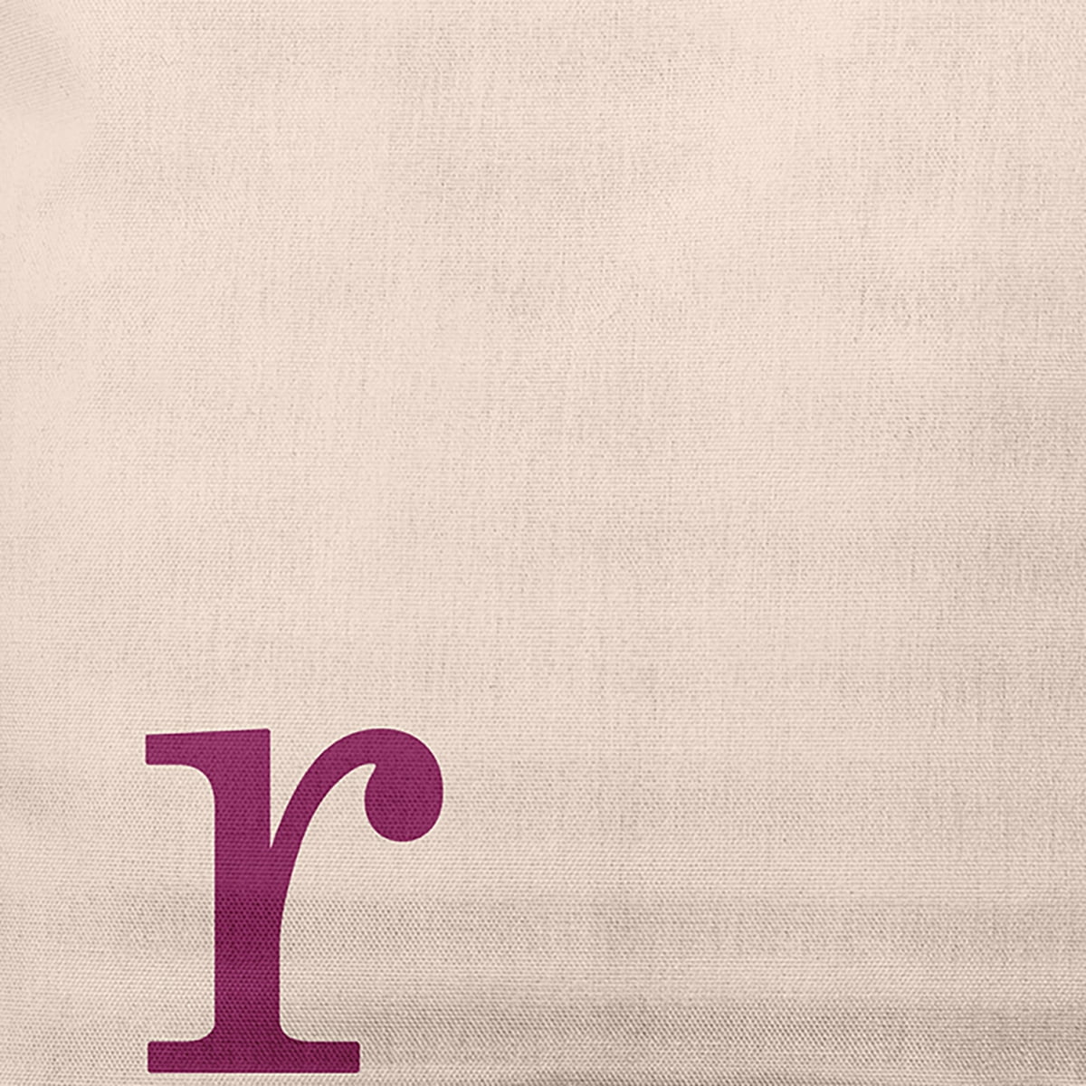 Simply Daisy 16" x 16" Modern Monogram Decorative Throw Pillow, Dusty Rose