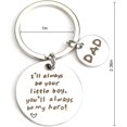 thumbnail image 4 of Dad Keychain from Son, “I’ll Always Be Your Little Boy” Gifts for Dad - Father’s Day Gifts, Birthday Gift for Papa, Valentines Day Gift for Papa, Father and Son Keepsake, 4 of 4