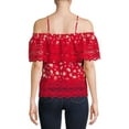 thumbnail image 3 of No Boundaries Juniors' Off-The-Shoulder Blouse, 3 of 5
