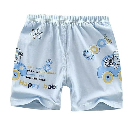 

Baby Boys New Born Short Summer Bloomers Flat Angle Lace Thin Cartoon Print