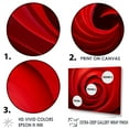 thumbnail image 3 of Designart "Vortex Of Red Perpetual Pulse I" Abstract Spirals Floater Framed Canvas Wall Art, 3 of 5