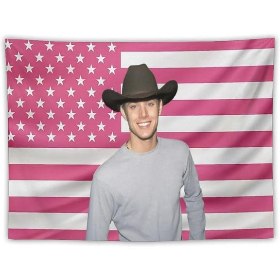 American Star Tapestry Jensen Flag Tapestry Suitable for College Dormitory Cave Bedroom Living Room Office Party Decoration Fans Gift, Ackles Style