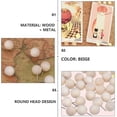 thumbnail image 2 of Hemoton 240 pcs  Cork Board Push Pin Round Head Thumb Tacks Wooden Push Pin Map Pin, 2 of 8