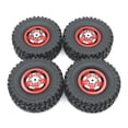 thumbnail image 1 of Llantas de plástico duraderas Bewildely para modelo RC 1/12 MN MN82 LC79 MN78 D90 D91 Rojo, 1 of 6