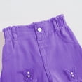 thumbnail image 7 of Tdoqot Girls Outfits Set- Casual Long Sleeve Cute Embroidered Shirts and Denim Pants Kids Spring Clothes Purple Size 6, 7 of 7