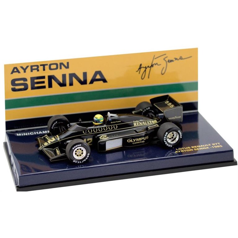1985 Lotus Renault 97T - Ayrton Senna Resin Model Car in 1:43